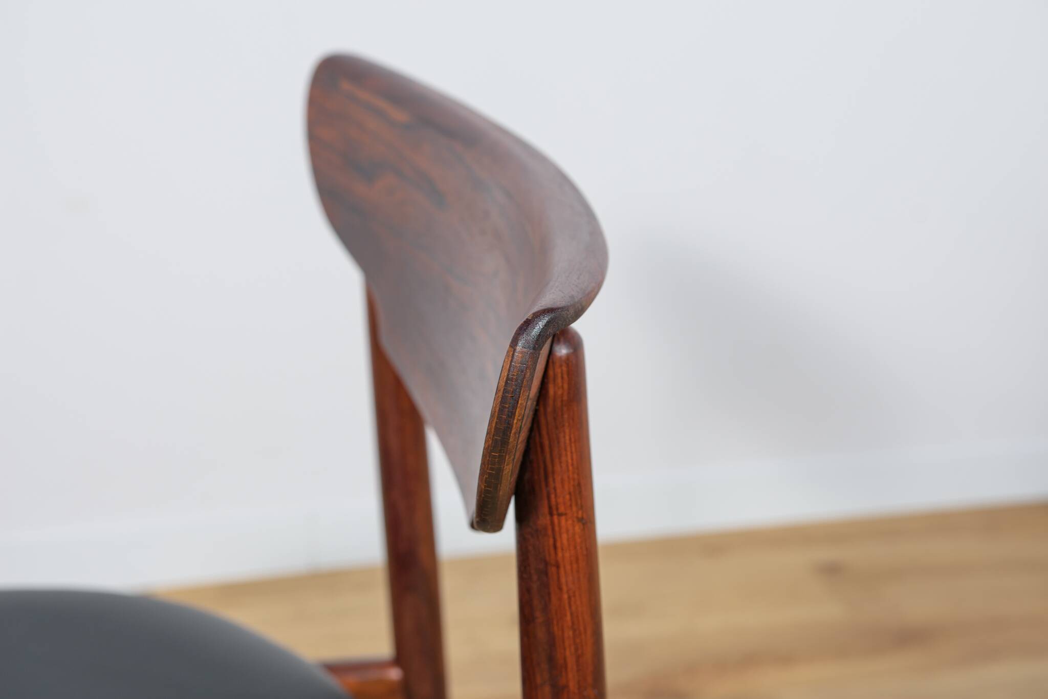 Chaises mid-century en palissandre, danemark, set de 4