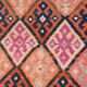 Brown & Pink Tribal Vintage Runner Rug, 83x294Cm