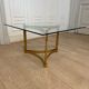 Gold metal coffee table, 1970s