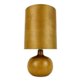 Scandinavian style wooden ball lamp, 1960s