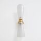 Pair of Satin Frosted Murano Glass Wall Sconces