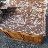 old bathroom cabinet / dressing table with marble