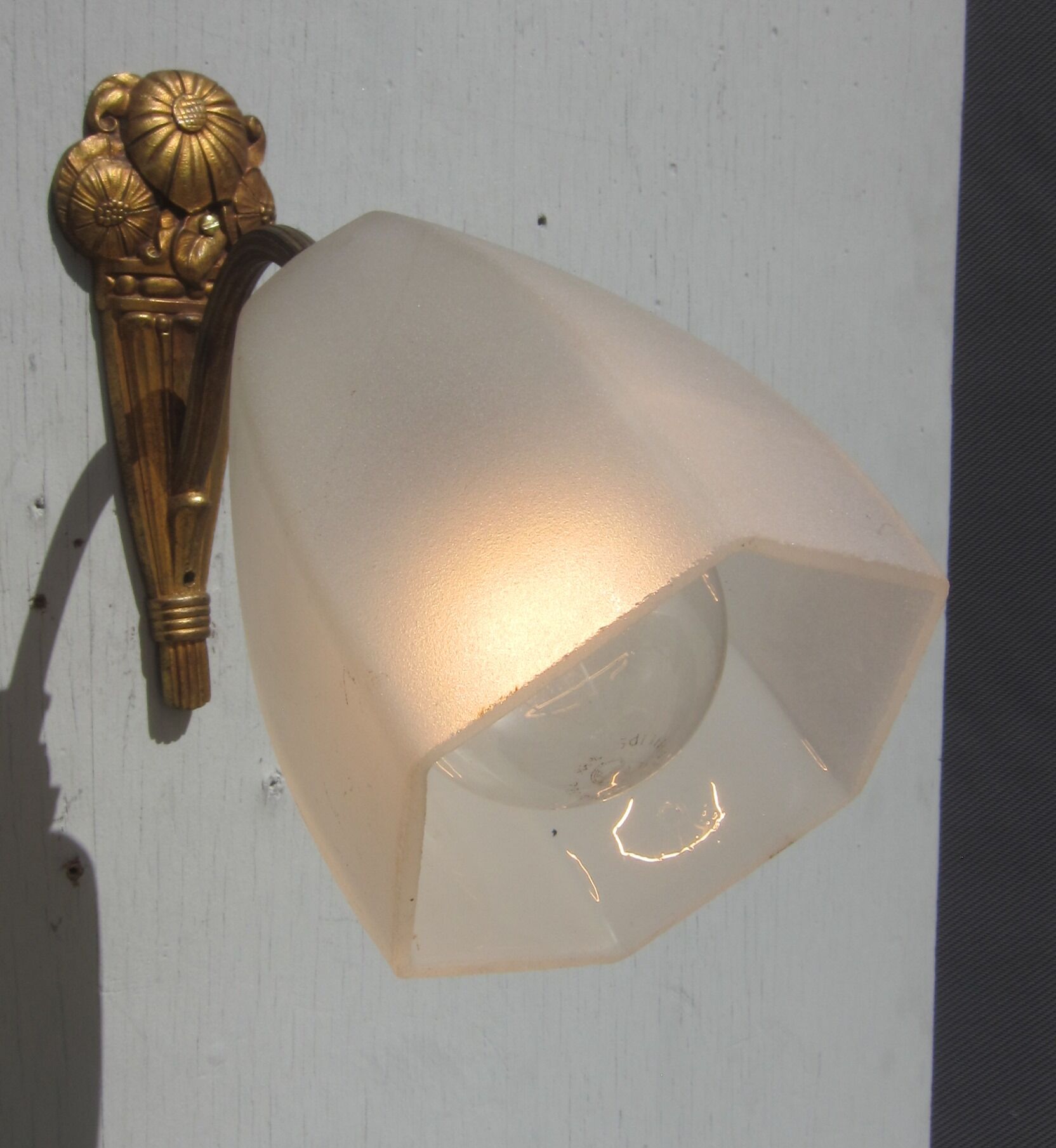 Bronze wall and glass sand art deco 1925