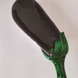 Italian ceramic glossy aubergine bowl – 1960s