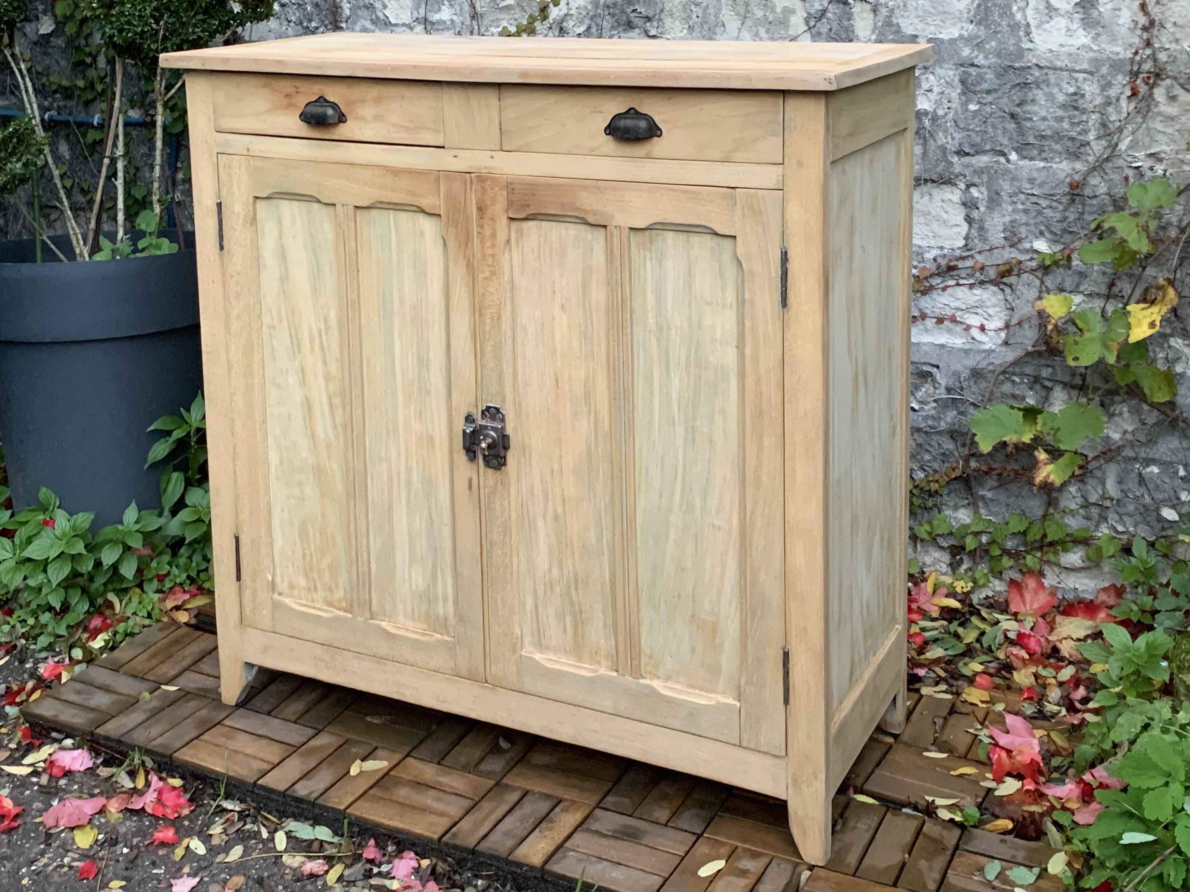 Buffet parisien ancien bois brut