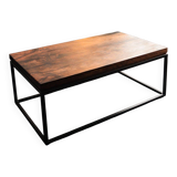 Handcrafted coffee table in solid walnut & epoxy resin – unique piece