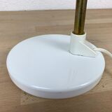 Flexible desk lamp metal white 70s/80s