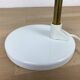 Flexible desk lamp metal white 70s/80s