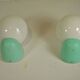 Pair of spherical wall lights - 1970s design