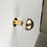 Vintage German Space Age Brass Ceiling Lamp by Motoko Ishii for Staff, 1970s