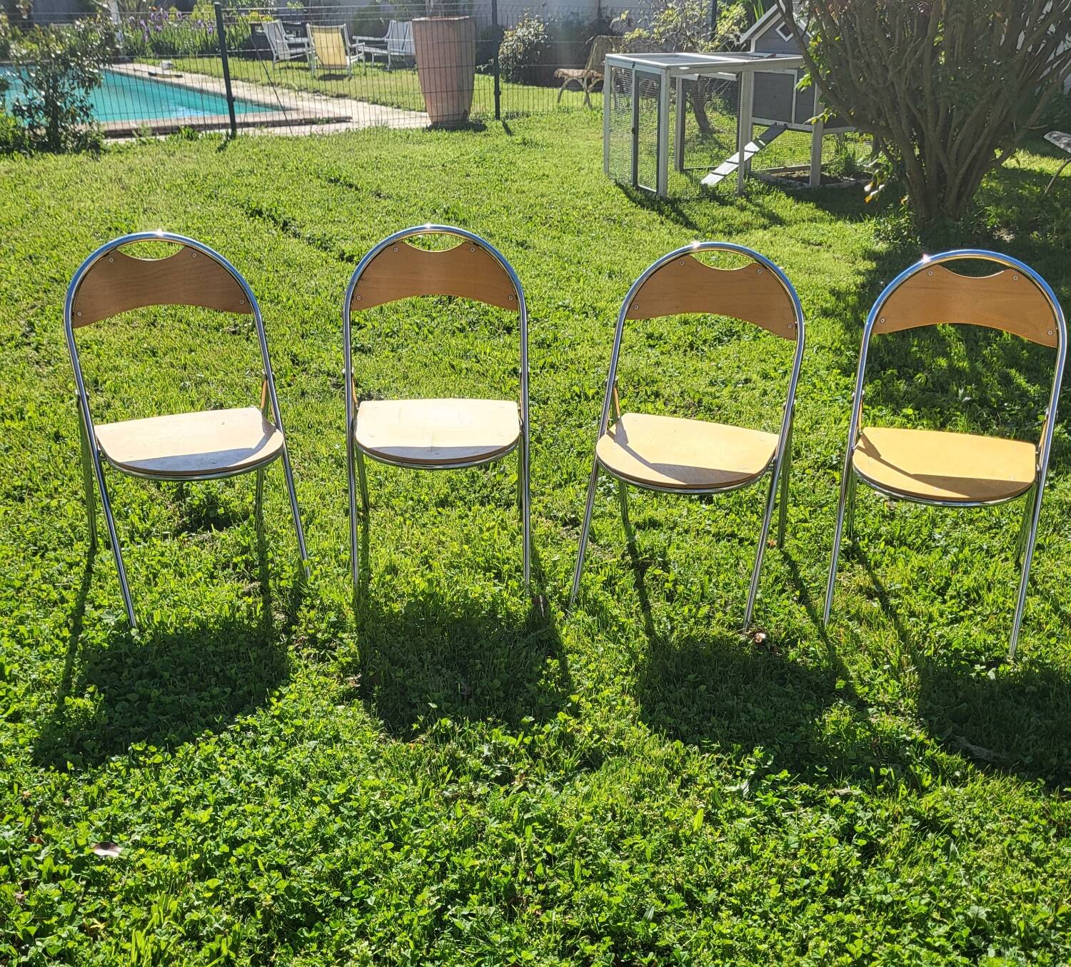 Set of 4 folding chairs PLIA CASTELLI OTK GOZ