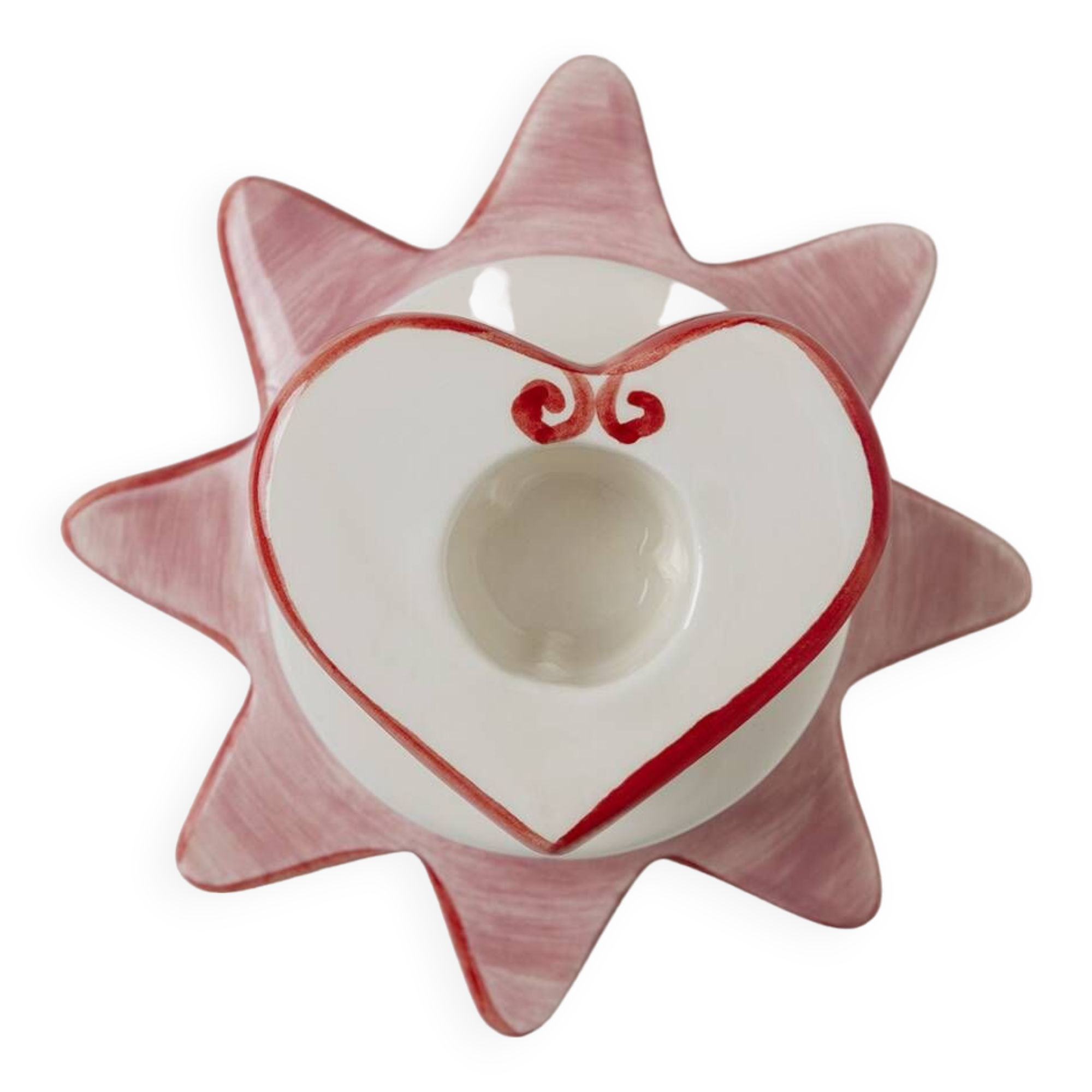 Star-heart candle holder