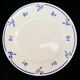 6 assiettes plates en faience de digoin sarreguemines petite fleur bleu