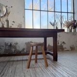 Rustic farmhouse table, solid oak, 2m