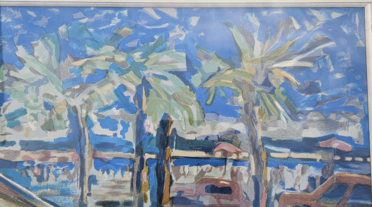 Robert Dago - Gouache Scene of Life Saint Martinoises 32/150