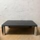 Glass coffee table design 70s