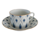 Tasse à thé avec soucoupe en porcelaine de Limoges années 30