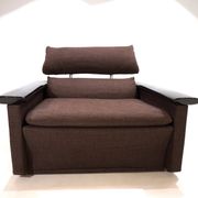 Fauteuil lounge Tecno avec structure en laque piano, 1970