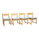 Vintage eetkamerstoelen | Eiken | Nieuwe stoffering
