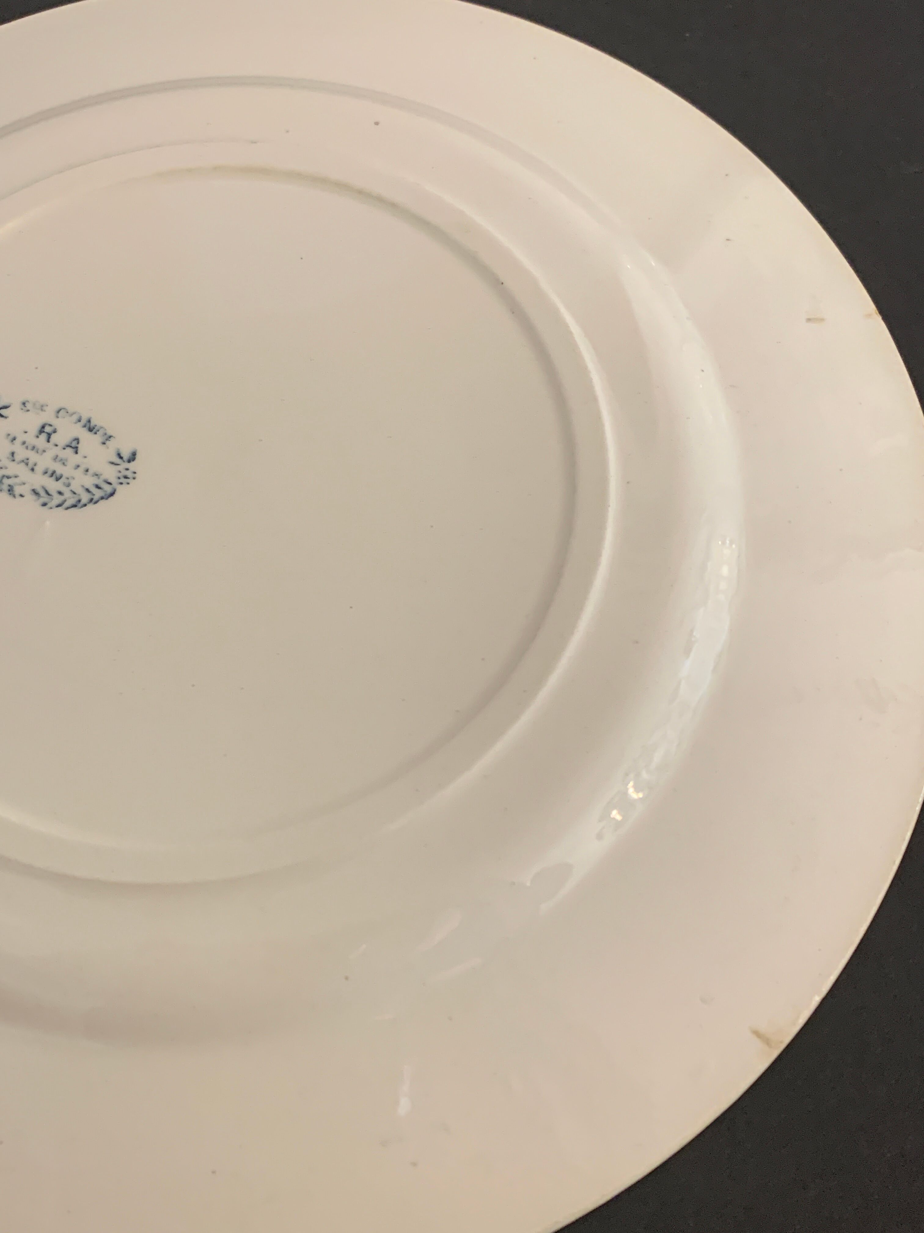 8 flat plates old Iron Earth, Salins, Condé service