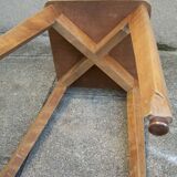 Vintage stool with compass feet