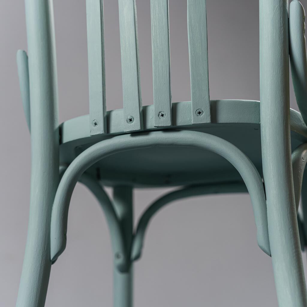 Set of 4 chairs in multicolor 50s vintage modern wood