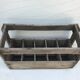 Former wooden wine box 10 bottles marking 10/64 vintage