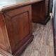 Trade furniture: double-sided desk in oak stained Napoleon III era around 1880