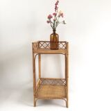 Vintage rattan shelf