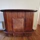 Wicker rattan counter bar 1970