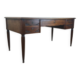 Very large oak center desk from the Art Deco period circa 1930