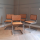 Suite of 4 chairs Cesca Marcel Breuer 60:70s