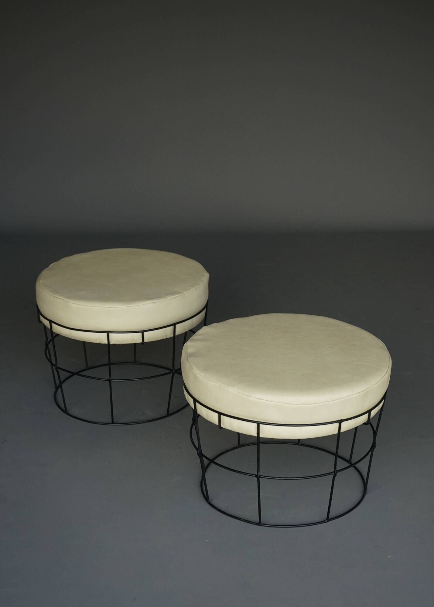 Mid-century Panton style String stools. 1960s