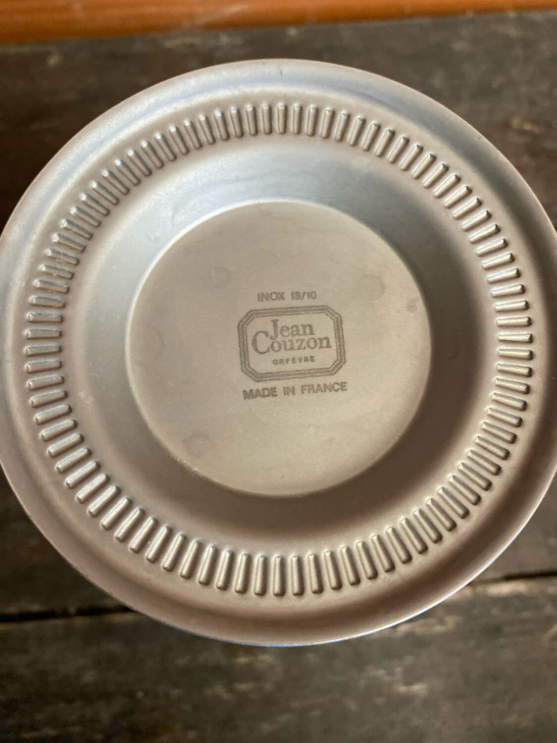 Vintage Ice Bucket Jean COUZON Stainless Steel France #D875