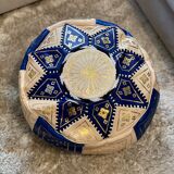 Leather pouf