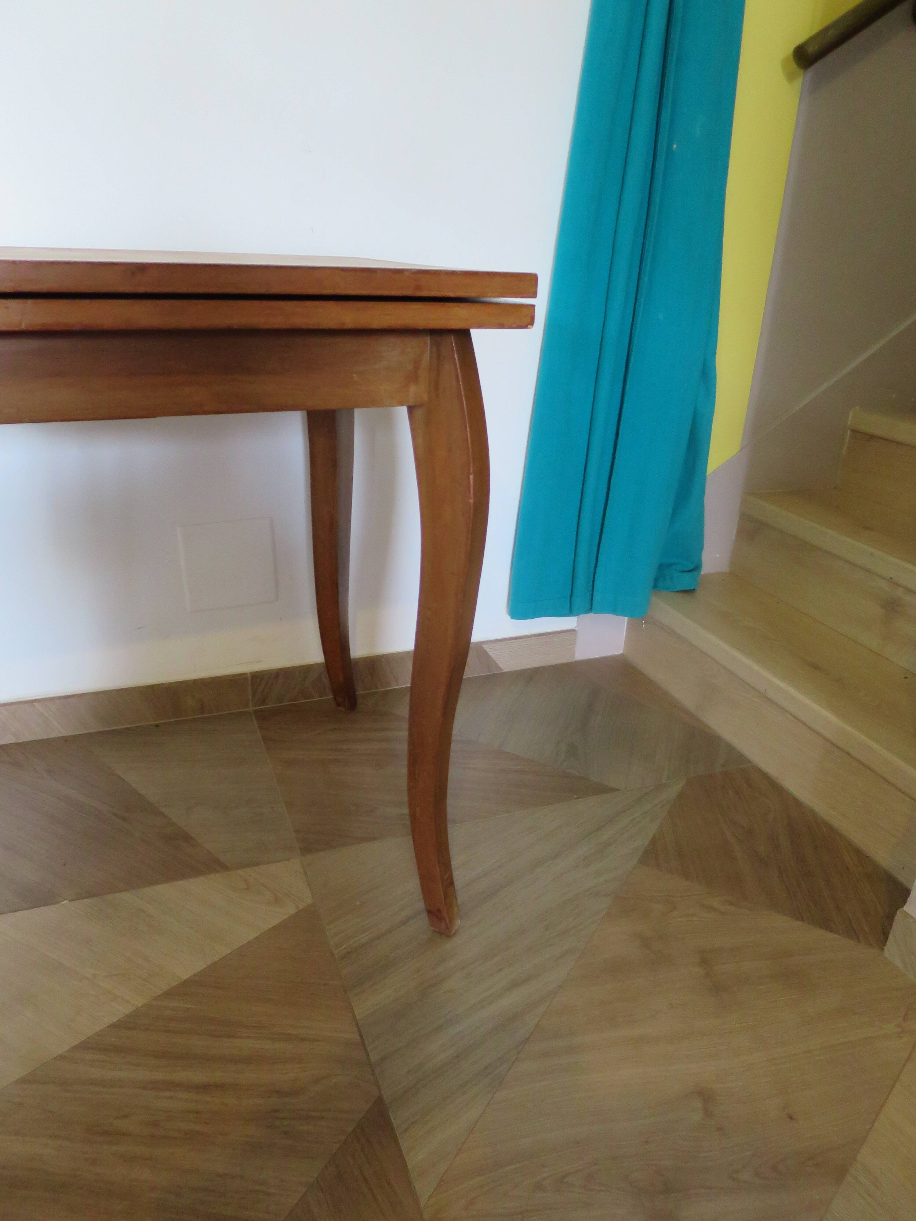 Table de salle à manger extensible, années 50-60