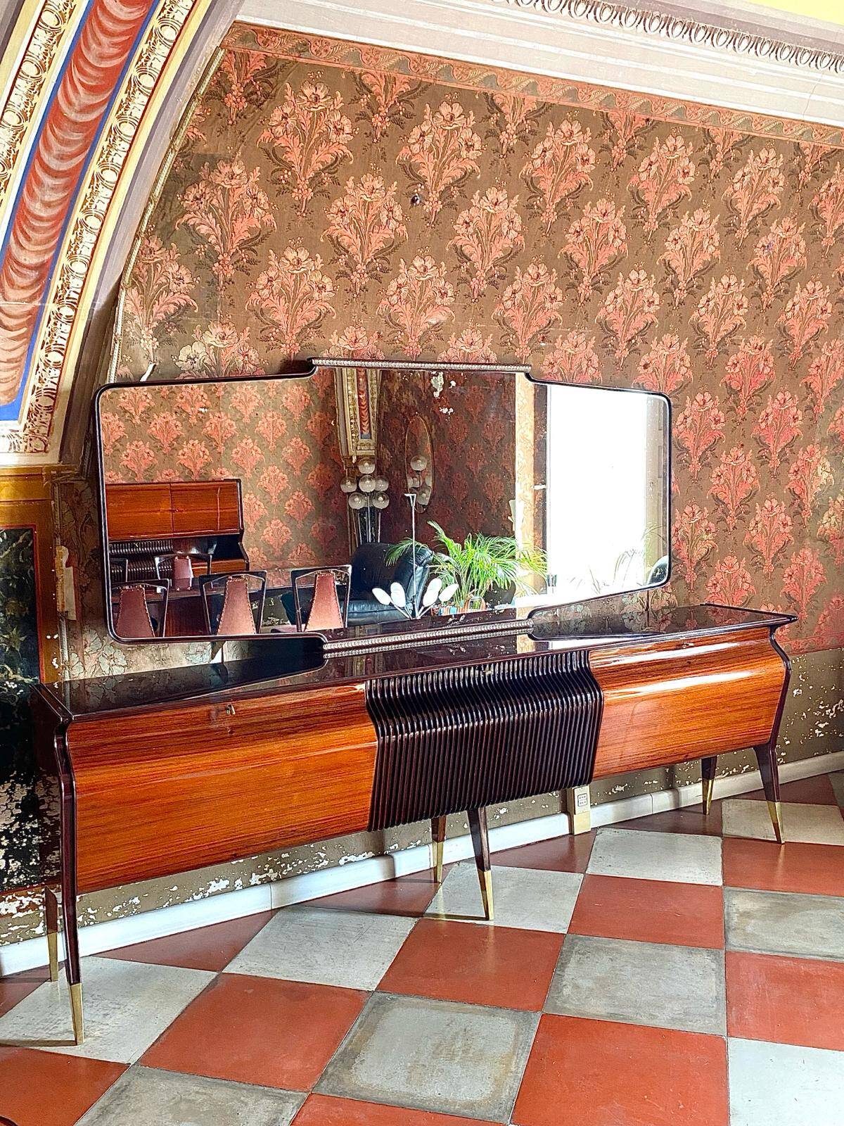Art Deco Style Vintage Sideboard by Osvaldo Borsani, 1950s