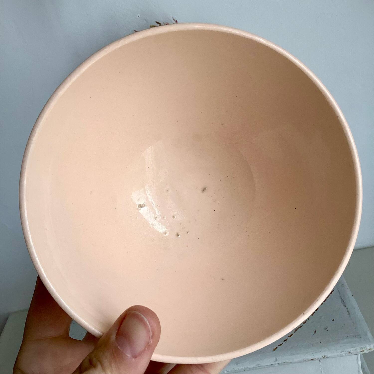 2 powder pink Digoin bowls