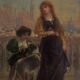 French School of the 19th Century, Attributed to Achille Deveria, Troubadour Scene, Oil on Panel