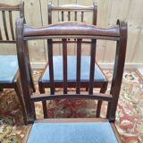 Set of 6 English chairs with barrettes