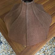 Lampshade in brown fabric