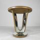 Art Deco coffee table, side table, with mirror glass and walnut veneer, 1930s