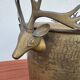 Antique champagne cooler with stag heads