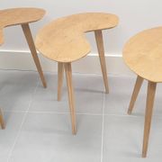 3 Tables basses forme haricot, originales années 1950