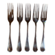 Lot de 5 fourchettes anglaises argentées Circa 30