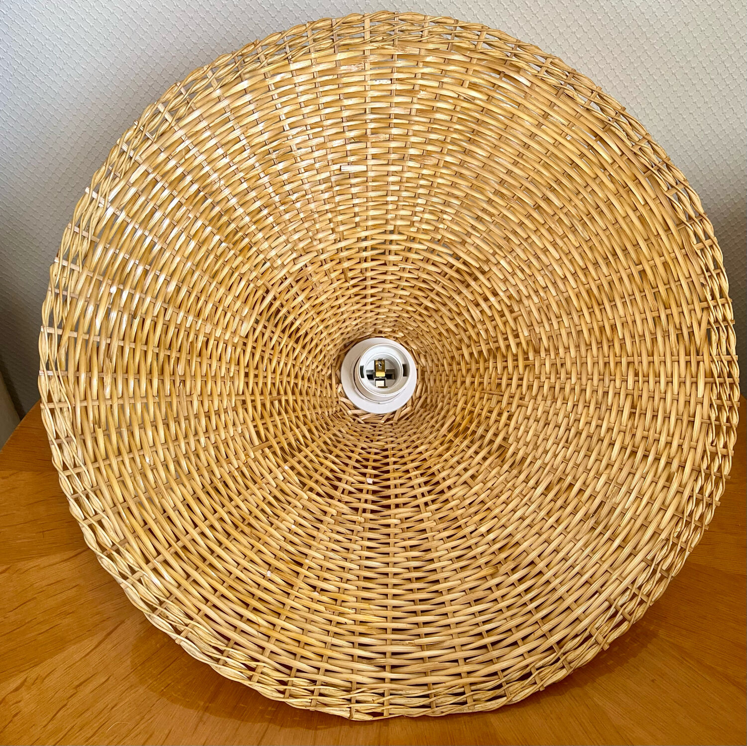 Vintage rattan pendant lamp
