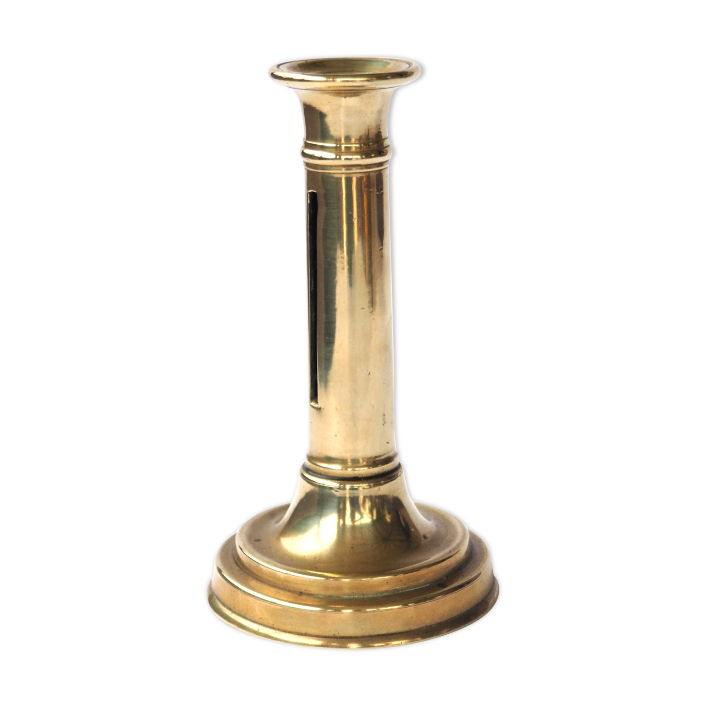 Old brass candle