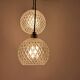 3-light modular pendant light in cut crystal