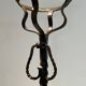 Important Pair of Gothic Wrought Iron Andirons with Fleur-de-Lis