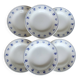 6 vintage earthenware breakfast plates